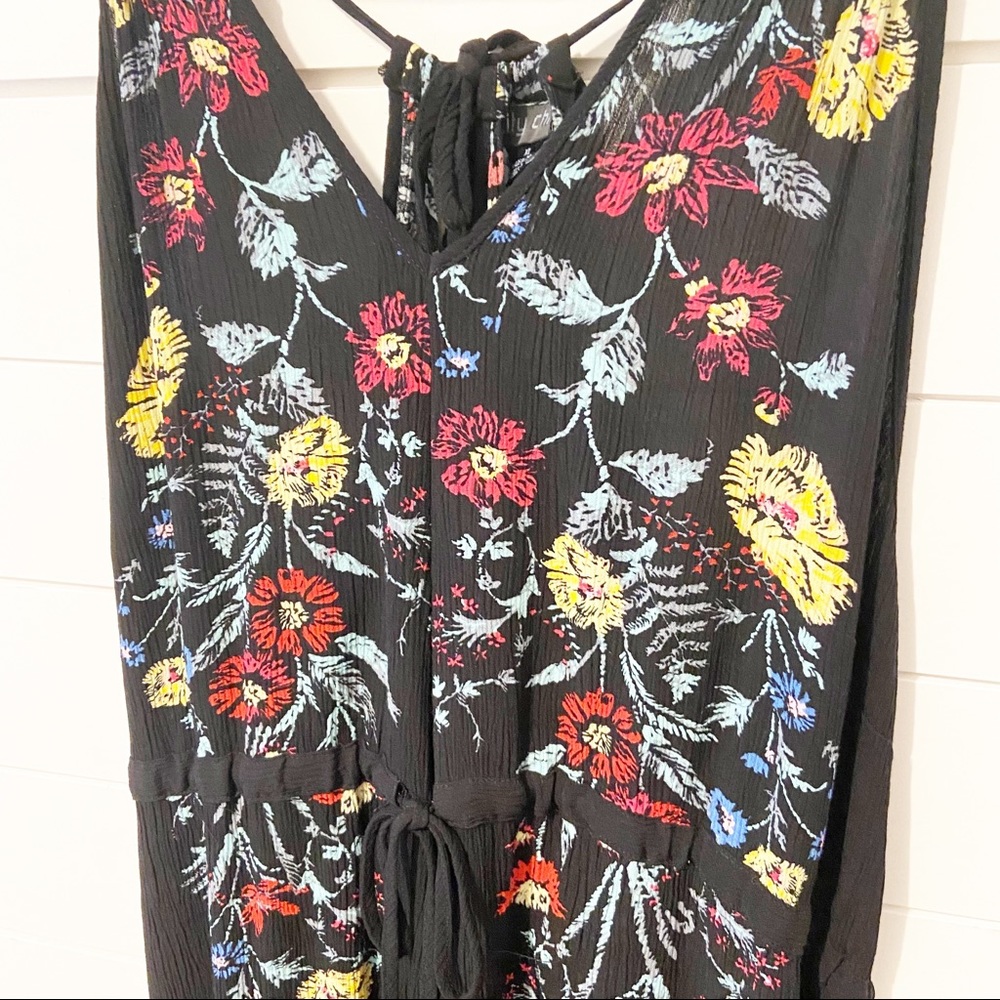 City Chic Black Maxi Dress with Multicolor Floral Embroidery - Picture 4 of 15